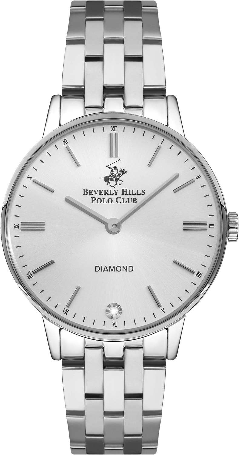 BEVERLY HILLS POLO CLUB  Женские часы, кварцевый механизм, сталь, 34 мм