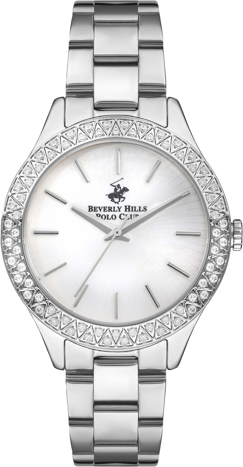 BEVERLY HILLS POLO CLUB  Женские часы, кварцевый механизм, сталь, 36 мм