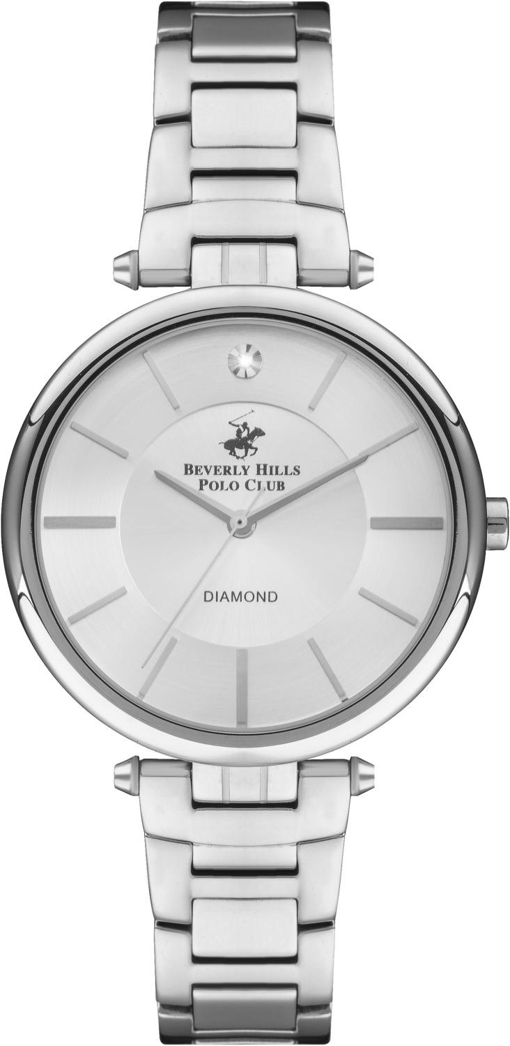 BEVERLY HILLS POLO CLUB  Женские часы, кварцевый механизм, сталь, 35 мм