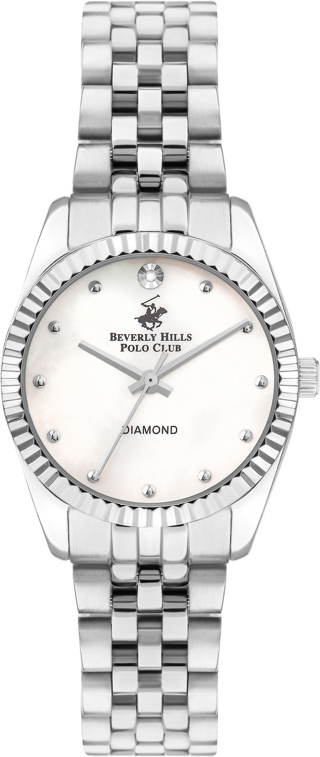 BEVERLY HILLS POLO CLUB  Женские часы, кварцевый механизм, сталь, 30 мм