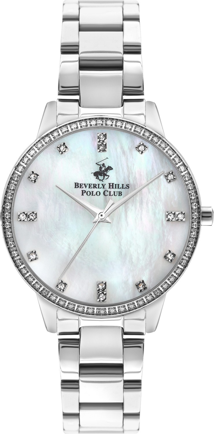 BEVERLY HILLS POLO CLUB  Женские часы, кварцевый механизм, суперметалл, 35 мм