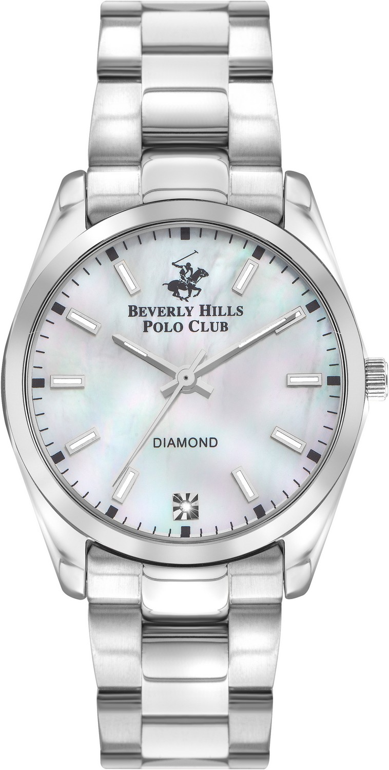 BEVERLY HILLS POLO CLUB  Женские часы, кварцевый механизм, сталь, 33 мм