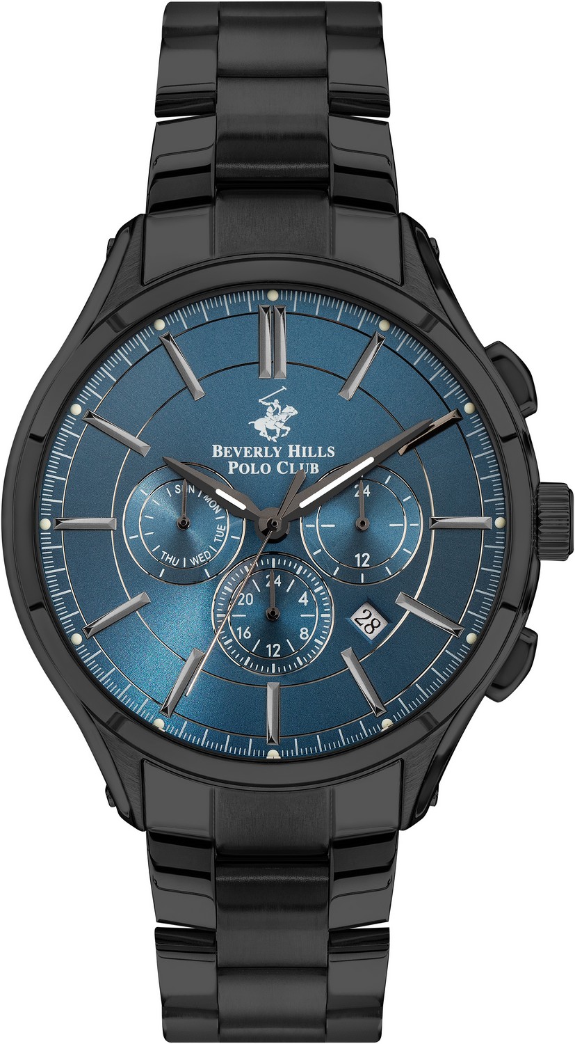 Часы BEVERLY HILLS POLO CLUB  BP3304X.690 Мужские часы, кварцевый механизм, сталь с покрытием, 46 мм