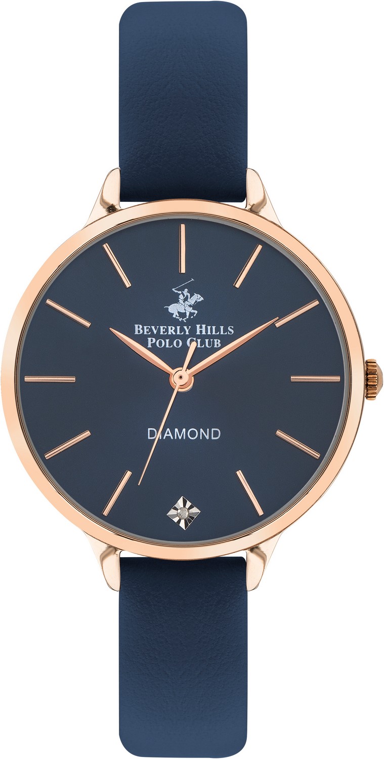 BEVERLY HILLS POLO CLUB  Женские часы, кварцевый механизм, сталь с покрытием, 35 мм
