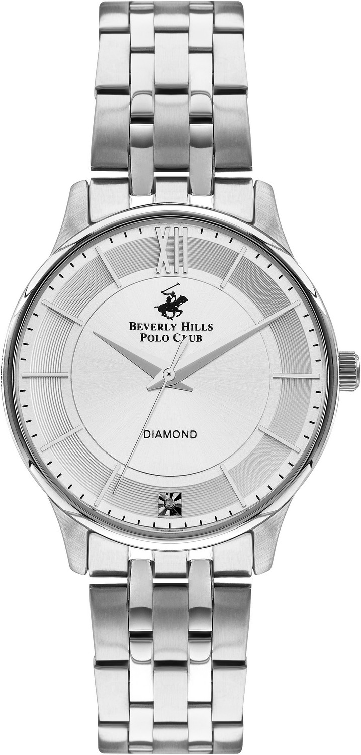 BEVERLY HILLS POLO CLUB  Женские часы, кварцевый механизм, сталь, 34 мм
