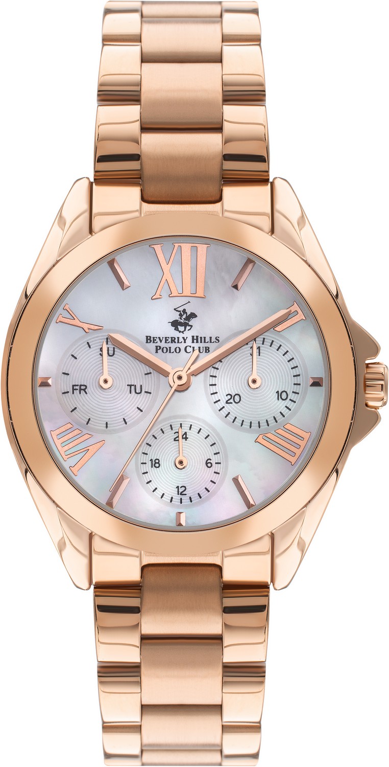 Часы BEVERLY HILLS POLO CLUB  BP3313X.410 Женские часы, кварцевый механизм, сталь с покрытием, 34 мм