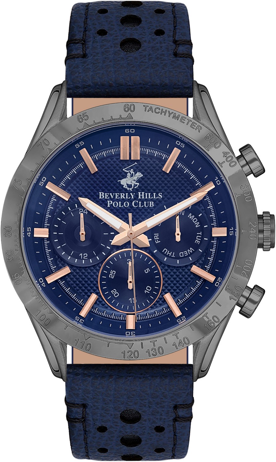 Часы BEVERLY HILLS POLO CLUB  BP3317X.099 Мужские часы, кварцевый механизм, сталь с покрытием, 45 мм