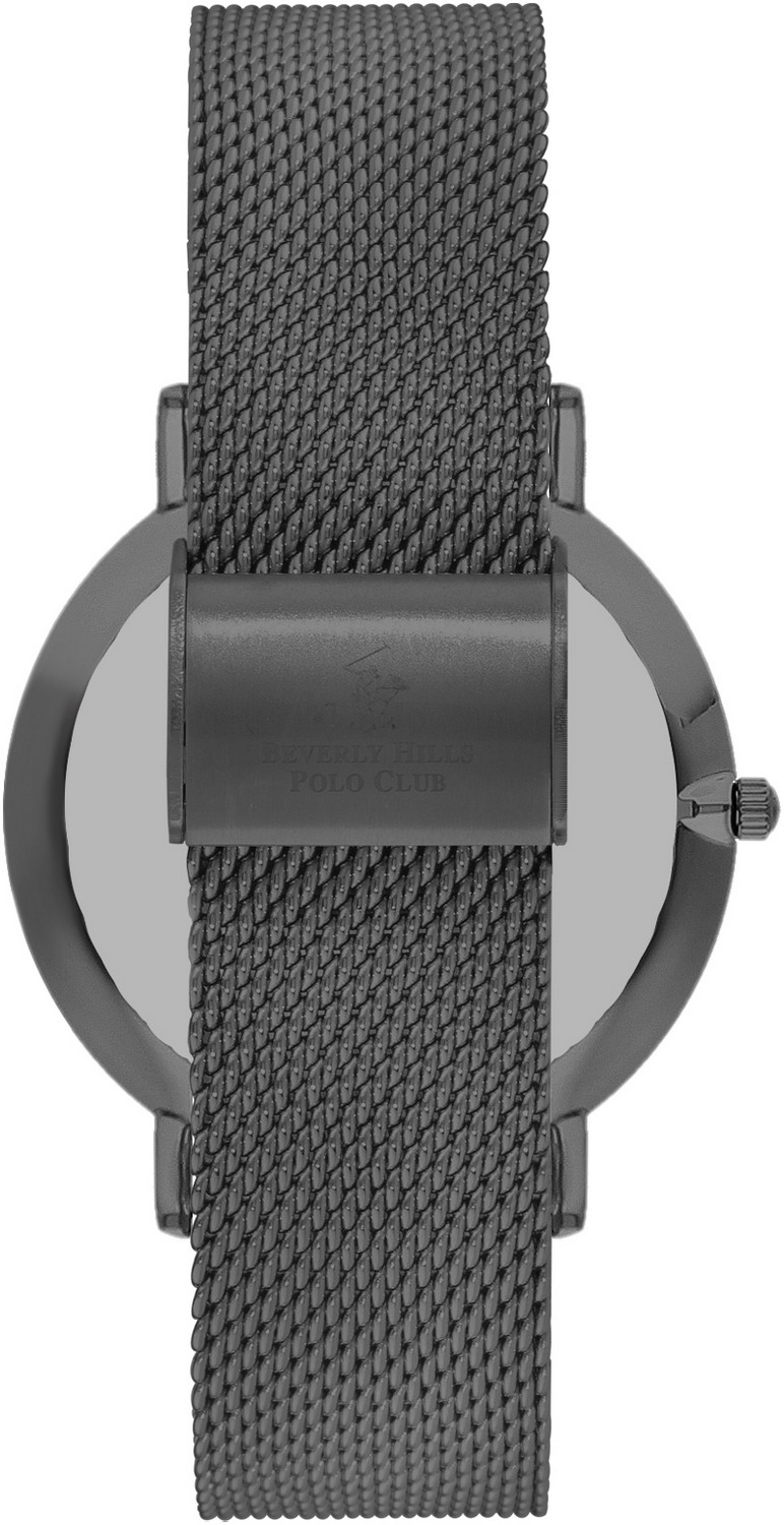 BEVERLY HILLS POLO CLUB  Мужские часы, кварцевый механизм, сталь с покрытием, 41 мм