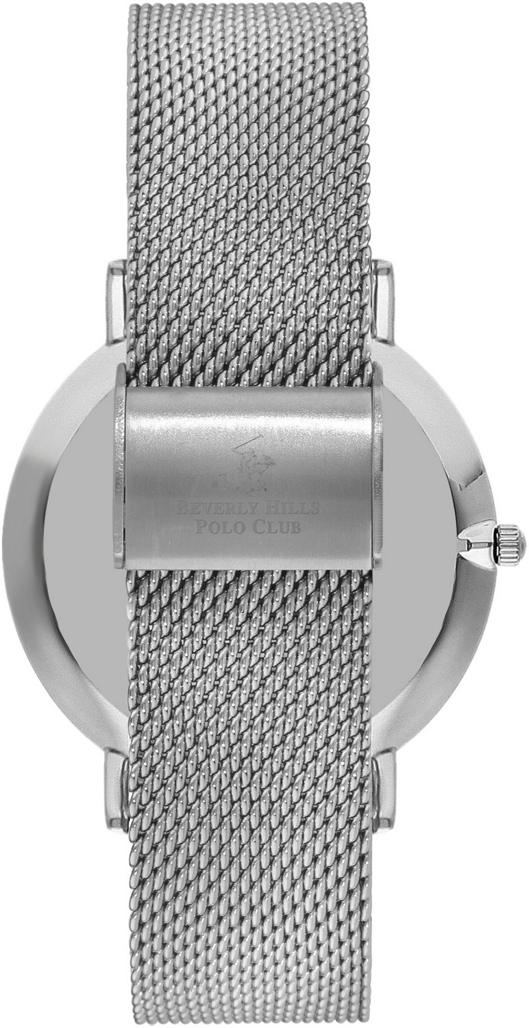 BEVERLY HILLS POLO CLUB  Мужские часы, кварцевый механизм, сталь, 41 мм