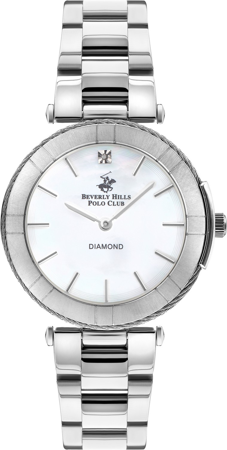 BEVERLY HILLS POLO CLUB  Женские часы, кварцевый механизм, сталь, 35 мм
