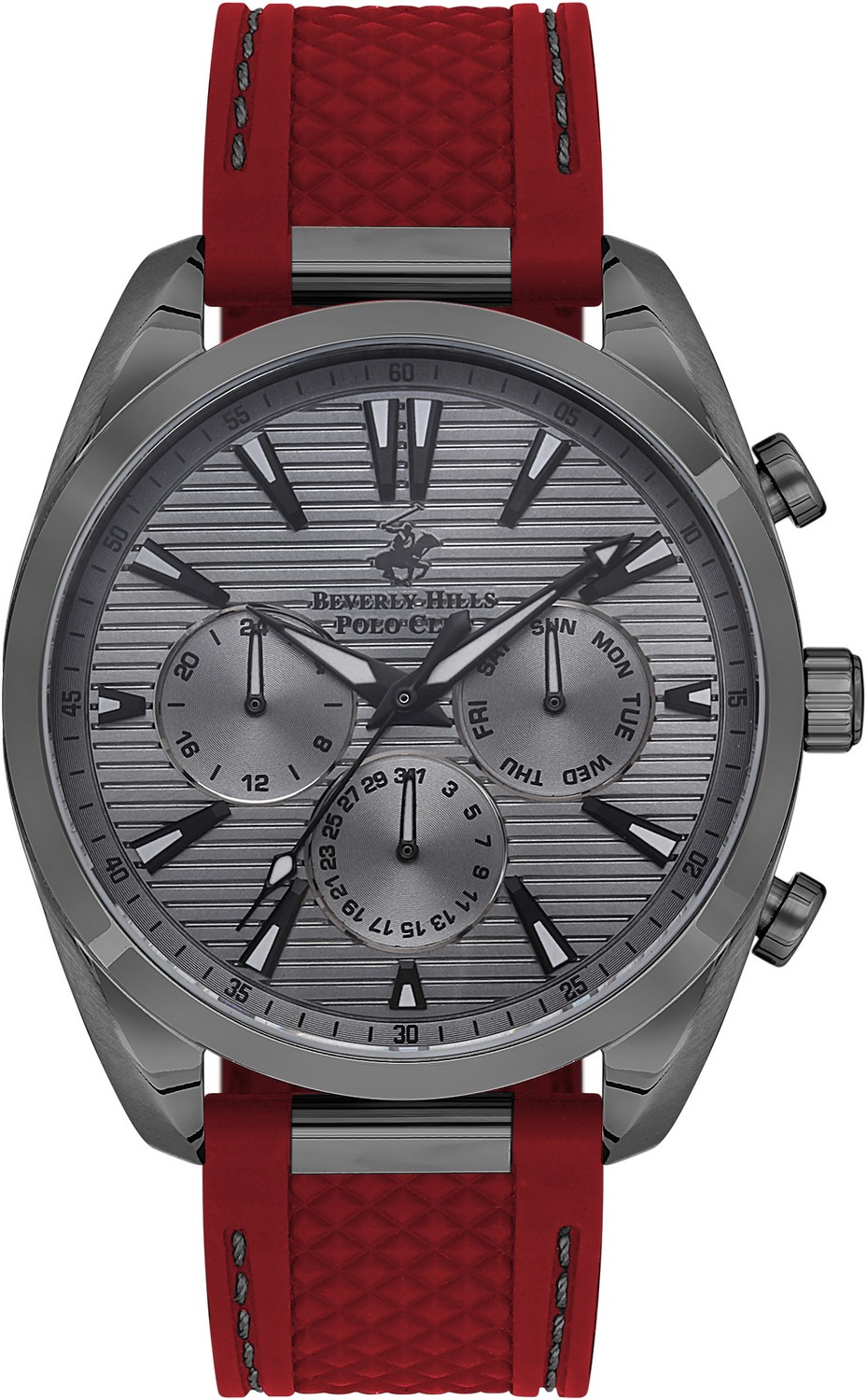 Часы BEVERLY HILLS POLO CLUB  BP3337X.061 Мужские часы, кварцевый механизм, сталь с покрытием, 45 мм
