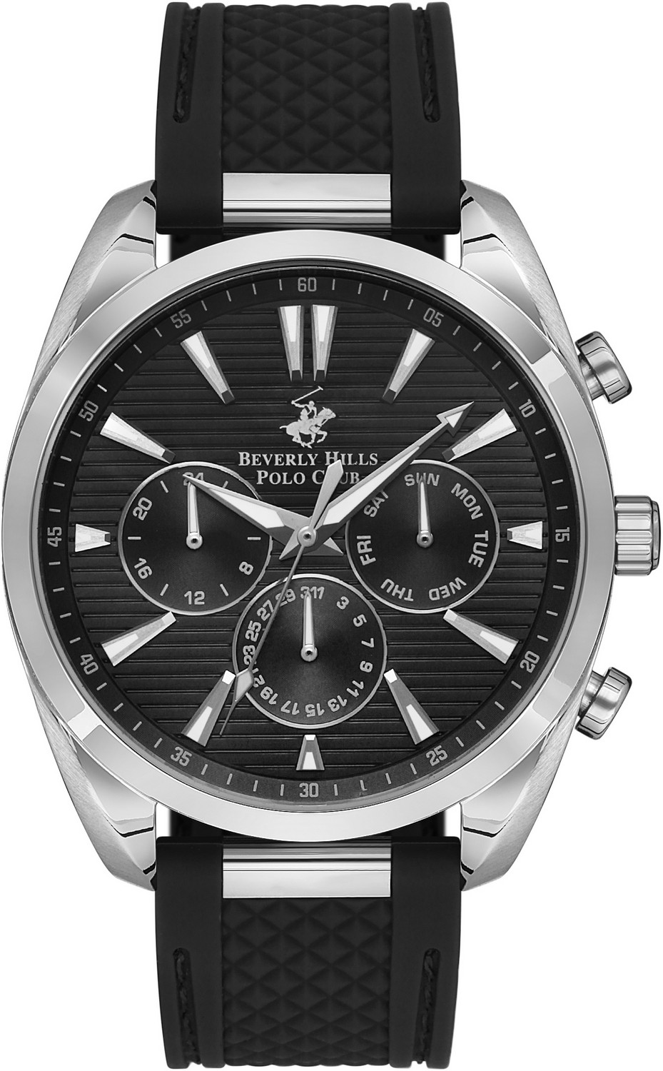 Часы BEVERLY HILLS POLO CLUB  BP3337X.351 Мужские часы, кварцевый механизм, сталь, 45 мм