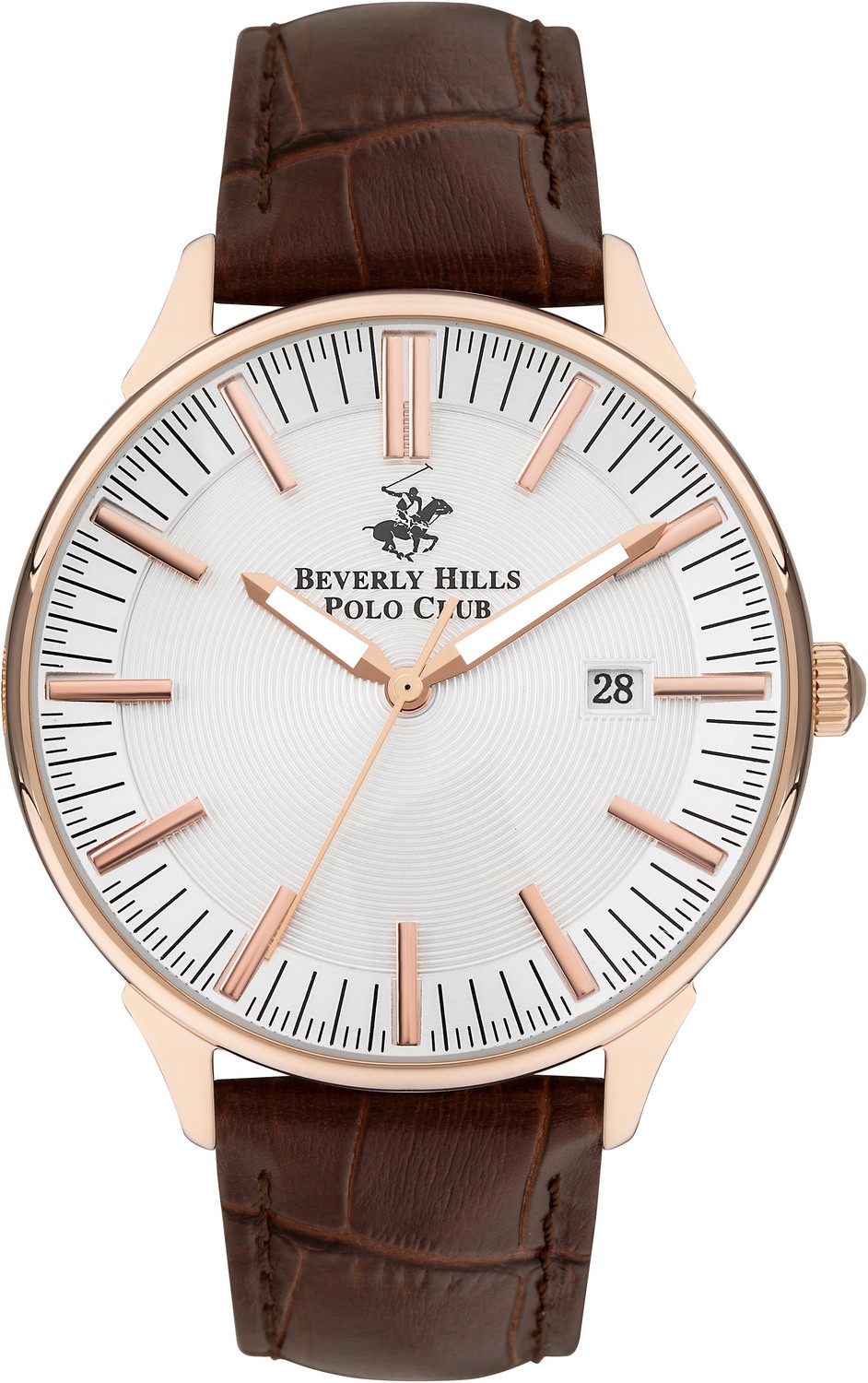 BEVERLY HILLS POLO CLUB  Мужские часы, кварцевый механизм, сталь с покрытием, 42 мм
