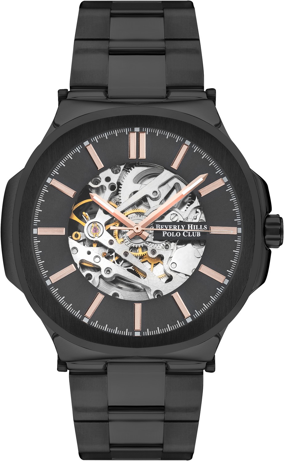 Часы BEVERLY HILLS POLO CLUB  BP3347X.660 Мужские часы, автоматический механизм, сталь с покрытием, 48 мм