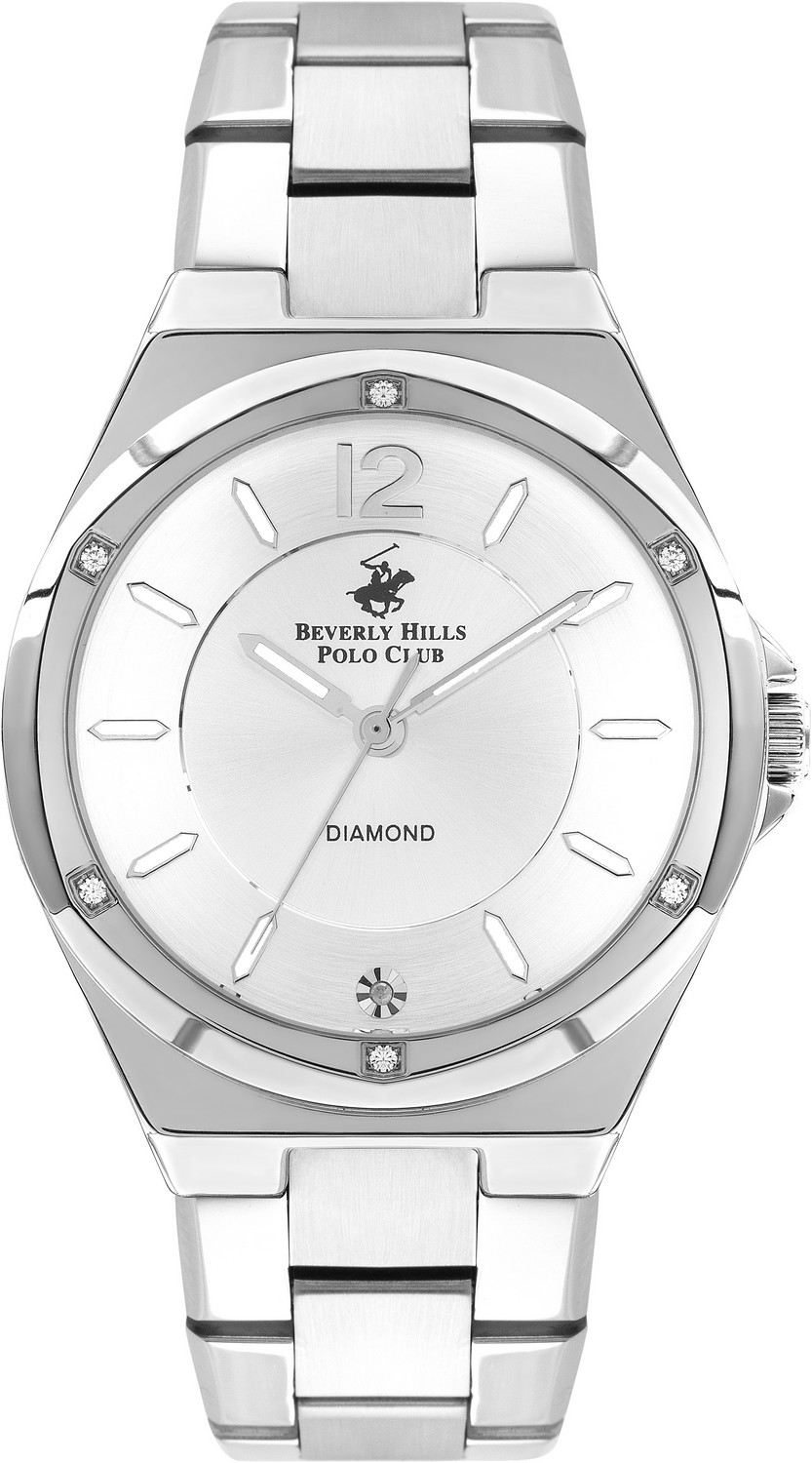 BEVERLY HILLS POLO CLUB  Женские часы, кварцевый механизм, сталь, 37 мм