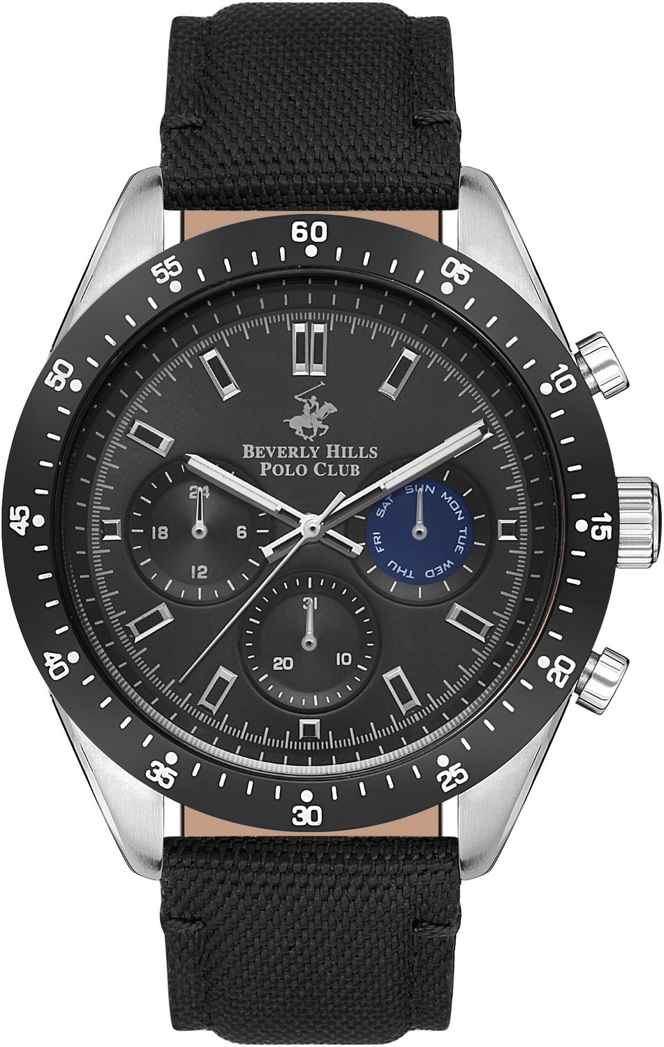 Часы BEVERLY HILLS POLO CLUB  BP3359X.351 Мужские часы, кварцевый механизм, сталь, 46 мм