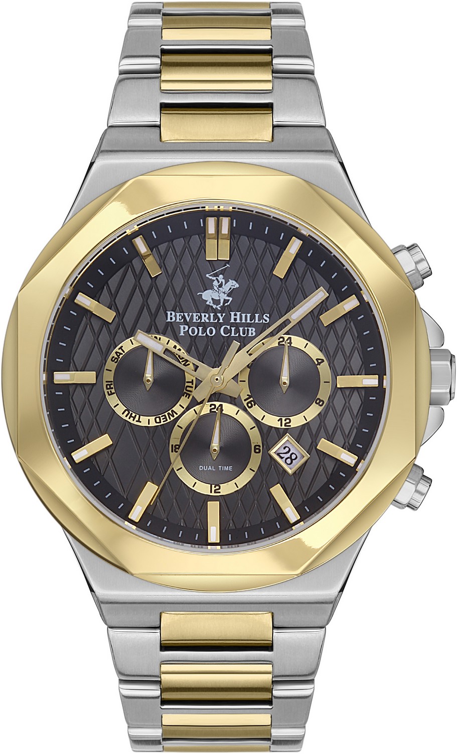 Часы BEVERLY HILLS POLO CLUB  BP3361X.260 Мужские часы, кварцевый механизм, сталь с покрытием, 46 мм