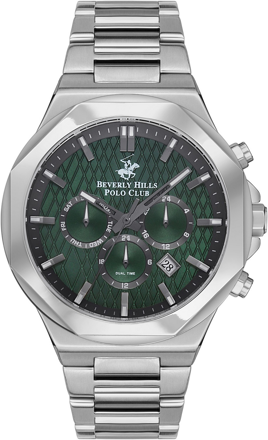 Часы BEVERLY HILLS POLO CLUB  BP3361X.370 Мужские часы, кварцевый механизм, сталь, 46 мм
