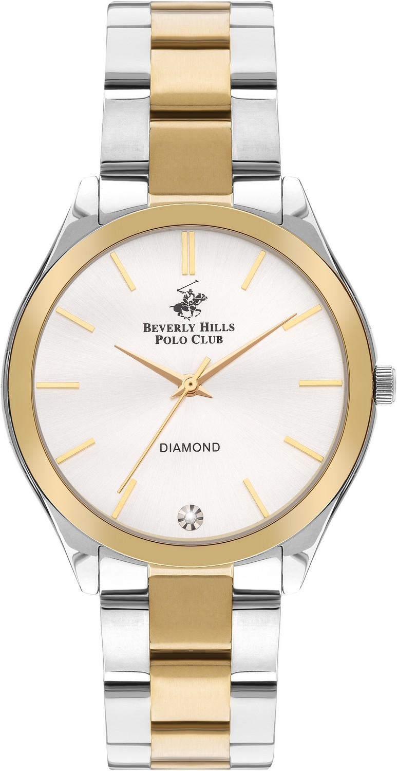 BEVERLY HILLS POLO CLUB  Женские часы, кварцевый механизм, суперметалл с покрытием, 37 мм