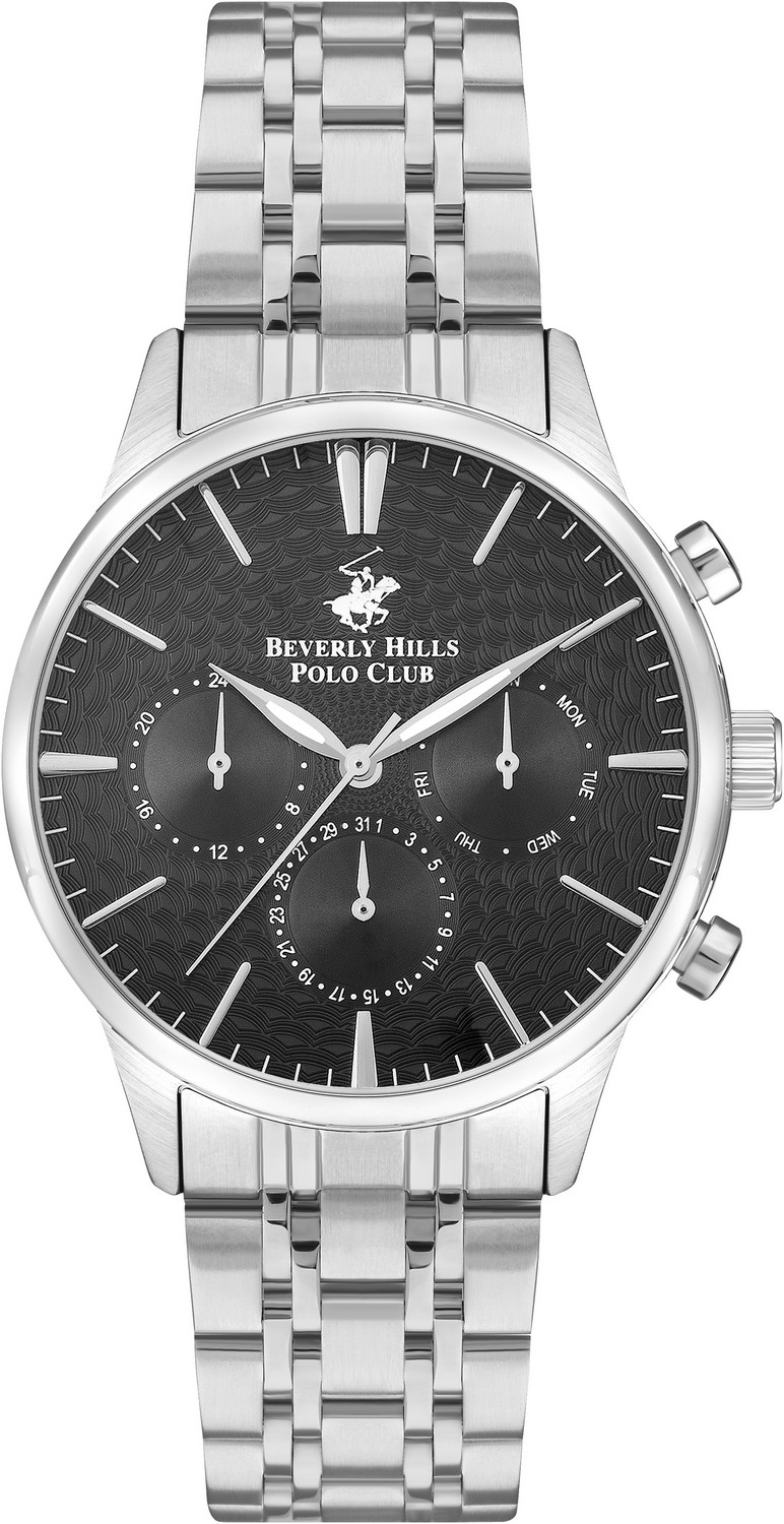 Часы BEVERLY HILLS POLO CLUB  BP3367X.350 Мужские часы, кварцевый механизм, сталь, 44 мм