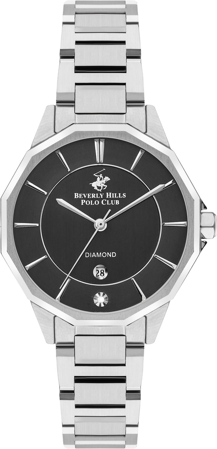BEVERLY HILLS POLO CLUB  Женские часы, кварцевый механизм, сталь, 35 мм