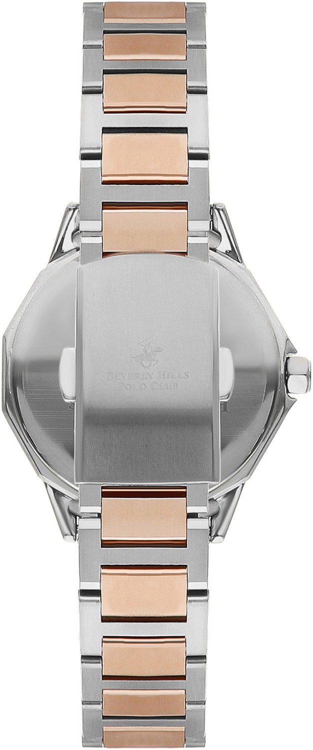 BEVERLY HILLS POLO CLUB  Женские часы, кварцевый механизм, сталь с покрытием, 35 мм