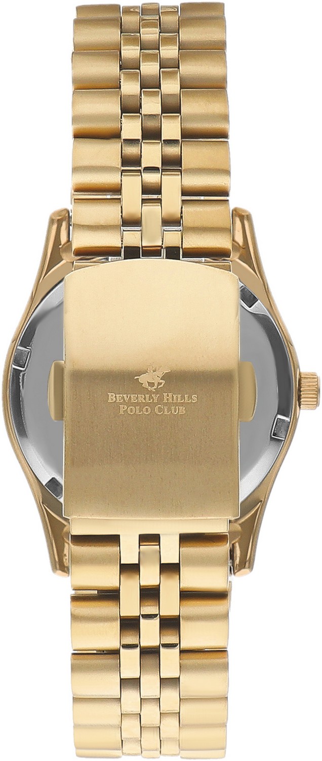 BEVERLY HILLS POLO CLUB  Женские часы, кварцевый механизм, суперметалл с покрытием, 34 мм