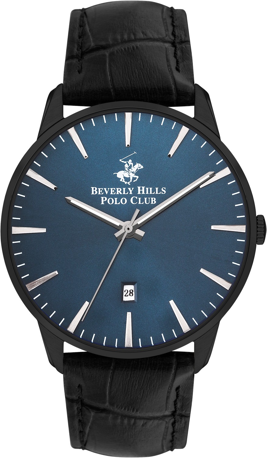 BEVERLY HILLS POLO CLUB  Мужские часы, кварцевый механизм, сталь с покрытием, 43 мм
