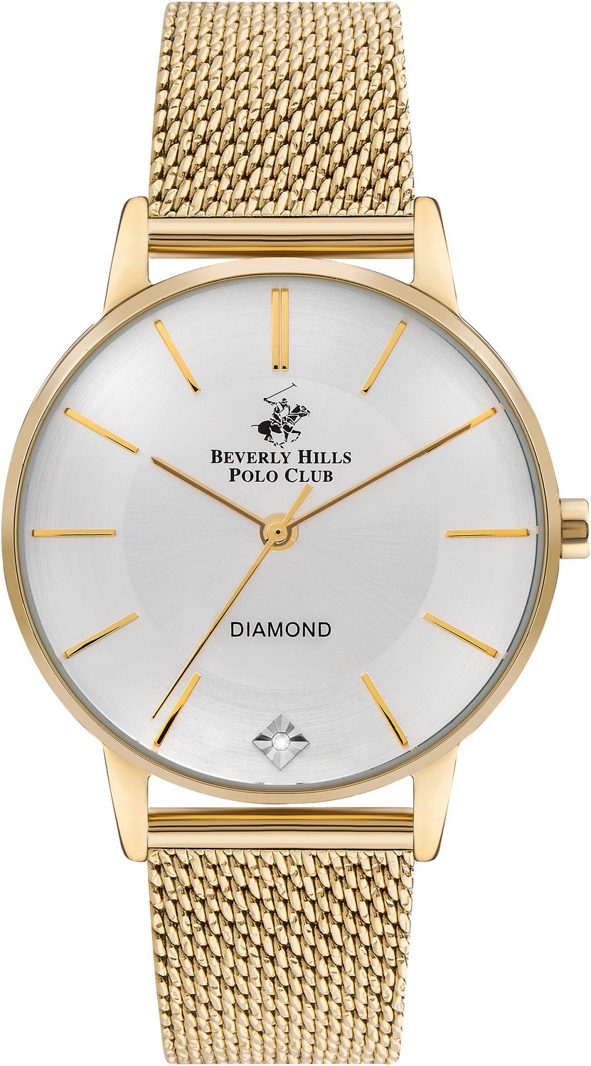 BEVERLY HILLS POLO CLUB  Женские часы, кварцевый механизм, суперметалл с покрытием, 35 мм