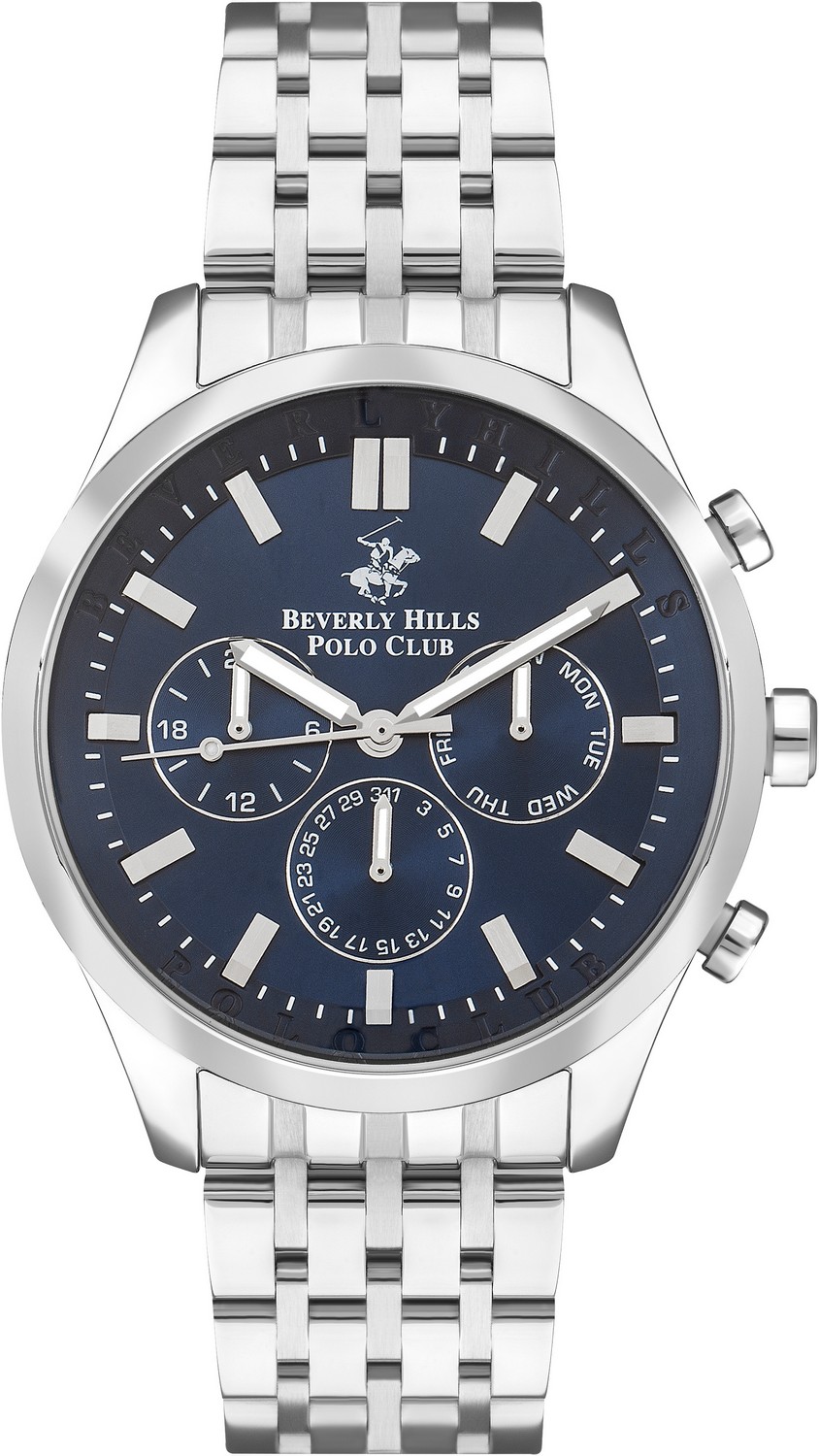 Часы BEVERLY HILLS POLO CLUB  BP3397X.390 Мужские часы, кварцевый механизм, сталь, 46 мм