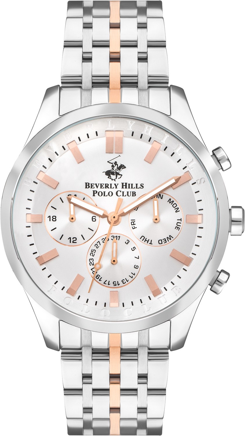 Часы BEVERLY HILLS POLO CLUB  BP3397X.530 Мужские часы, кварцевый механизм, сталь, 46 мм