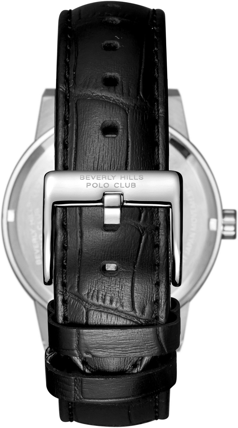 BEVERLY HILLS POLO CLUB  Мужские часы, автоматический механизм, сталь, 45 мм
