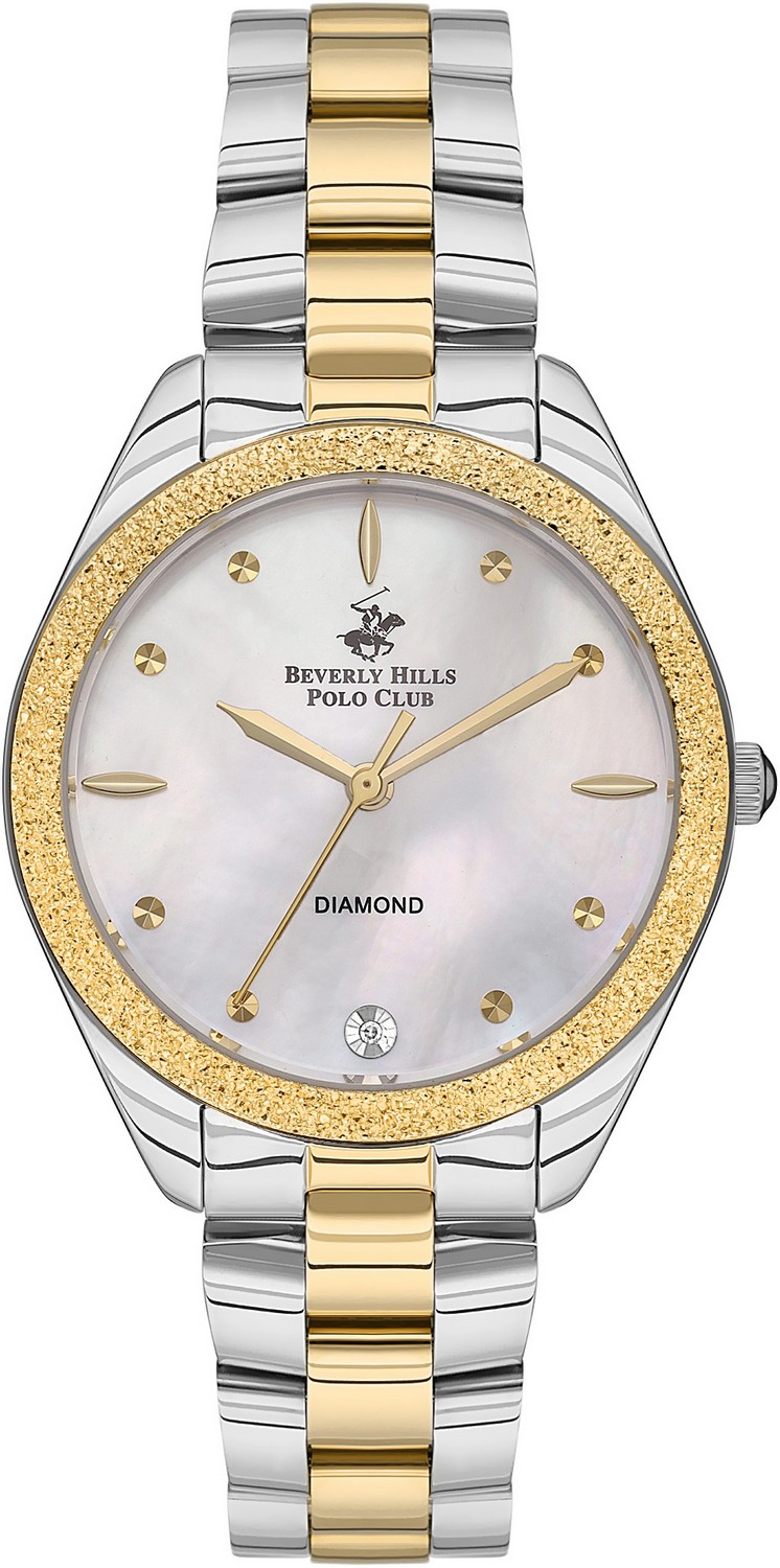 BEVERLY HILLS POLO CLUB  Женские часы, кварцевый механизм, суперметалл с покрытием, 35 мм