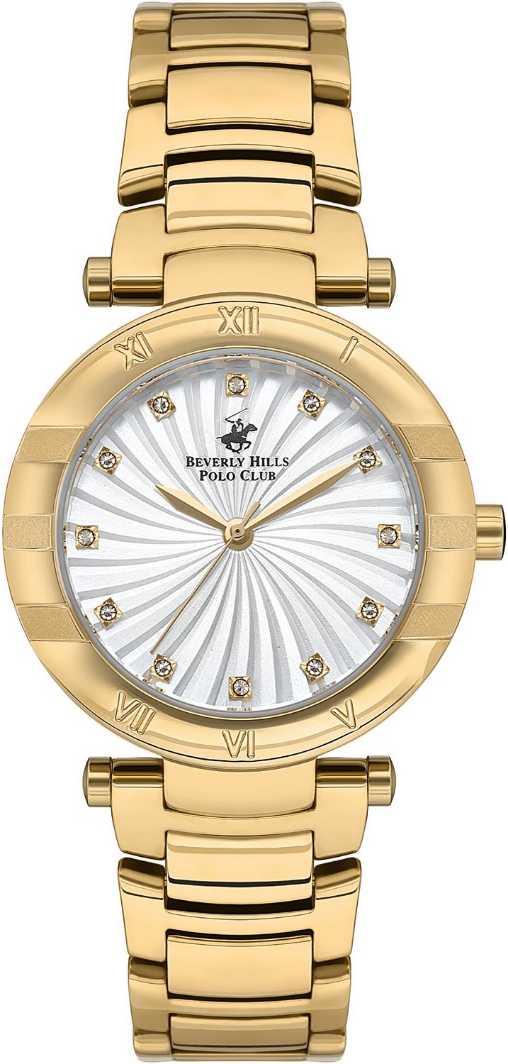 BEVERLY HILLS POLO CLUB  Женские часы, кварцевый механизм, суперметалл с покрытием, 32 мм