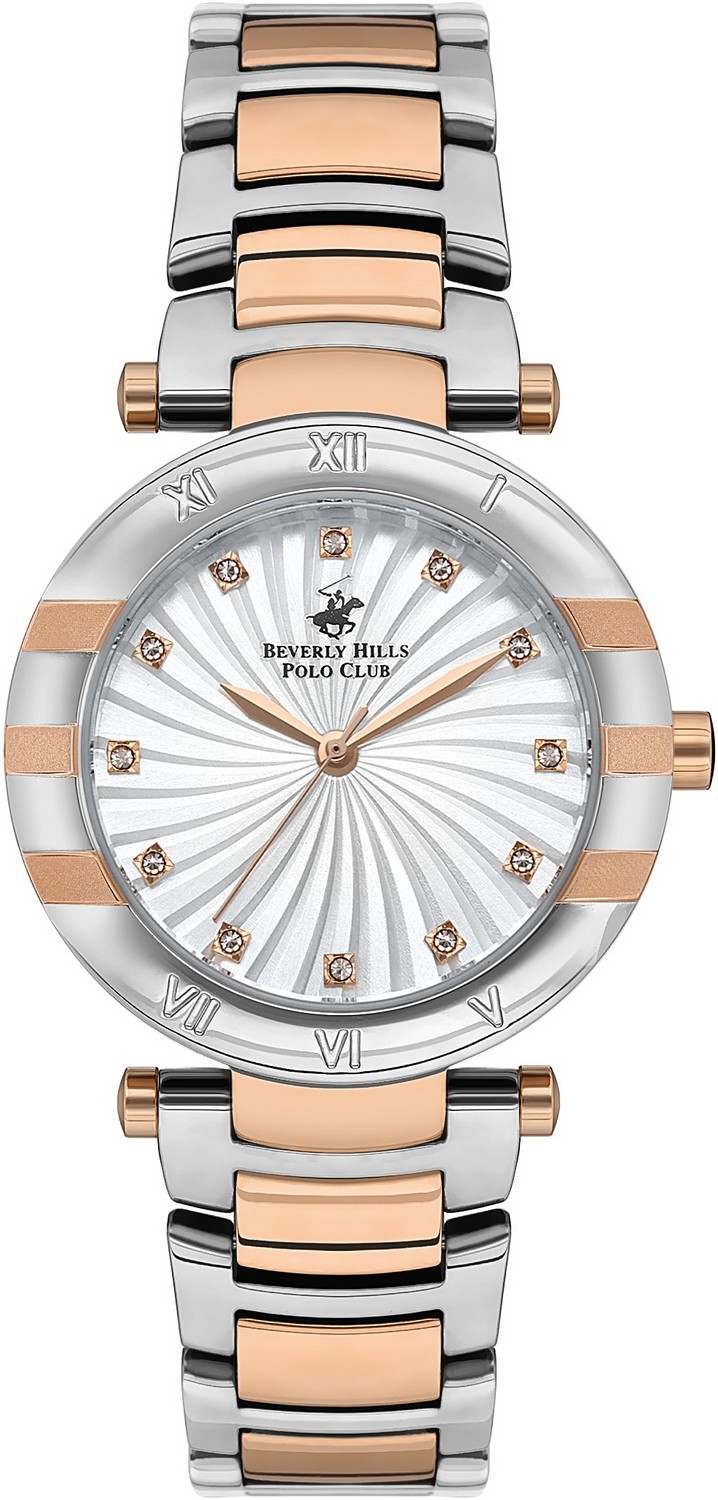 BEVERLY HILLS POLO CLUB  Женские часы, кварцевый механизм, суперметалл с покрытием, 32 мм