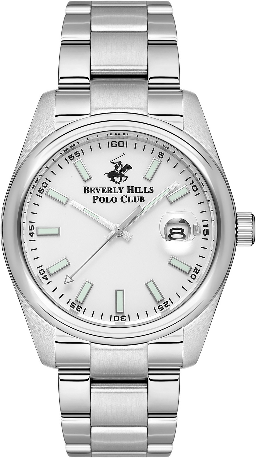 BEVERLY HILLS POLO CLUB  Мужские часы, кварцевый механизм, сталь, 41 мм