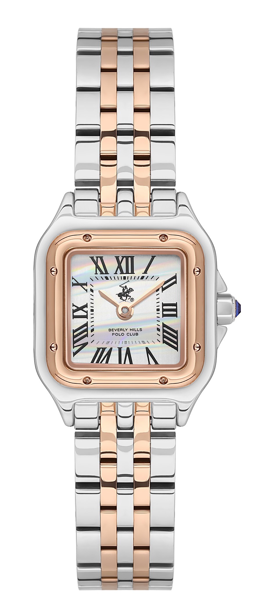 Часы BEVERLY HILLS POLO CLUB  BP3600C.520  часы, кварцевый механизм, суперметалл с покрытием, 22х30 мм