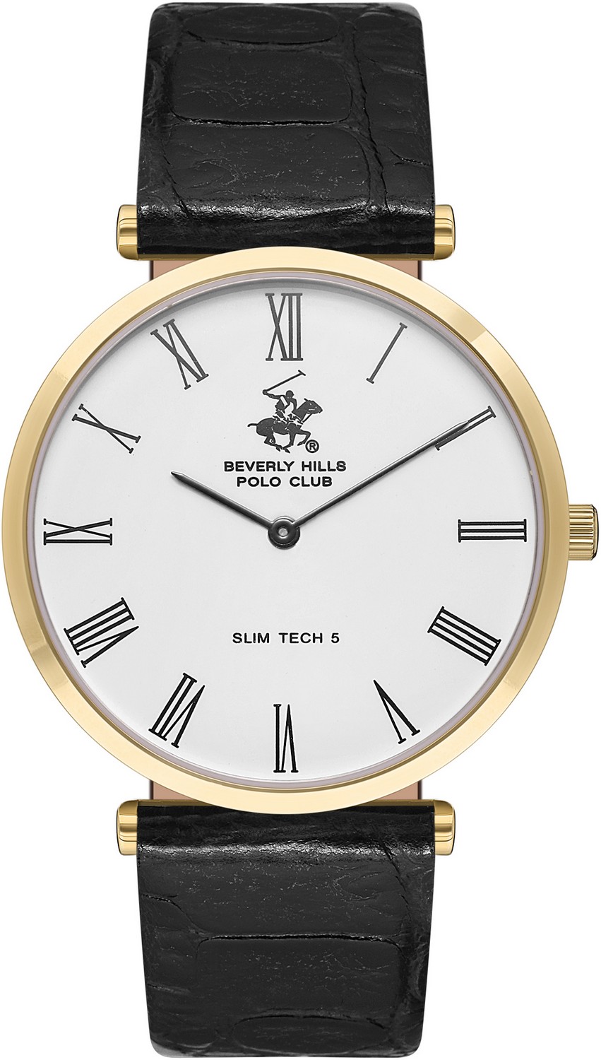 BEVERLY HILLS POLO CLUB  Мужские часы, кварцевый механизм, сталь с покрытием, 39 мм