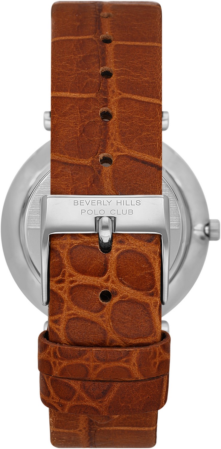 BEVERLY HILLS POLO CLUB  Мужские часы, кварцевый механизм, сталь, 39 мм