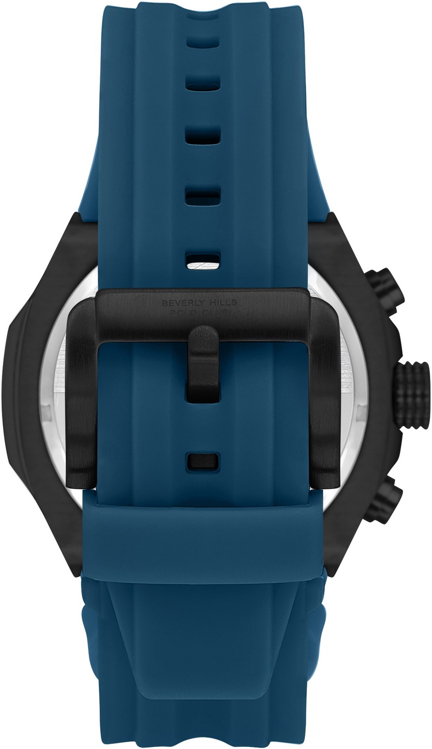 BEVERLY HILLS POLO CLUB  Мужские часы, кварцевый механизм, сталь с покрытием, 48,5 мм