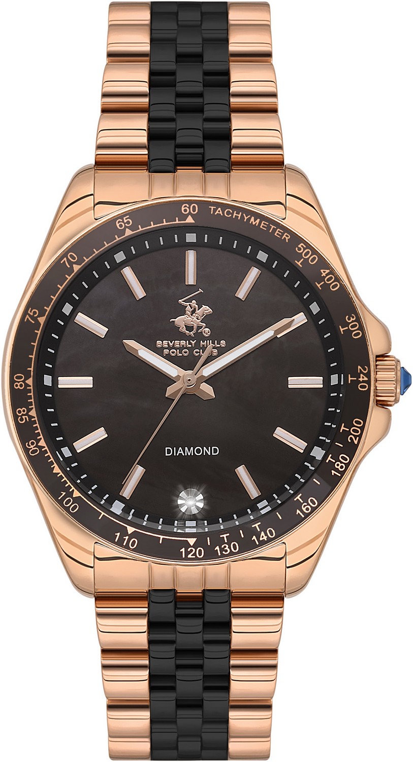 BEVERLY HILLS POLO CLUB   часы, кварцевый механизм, 36 мм