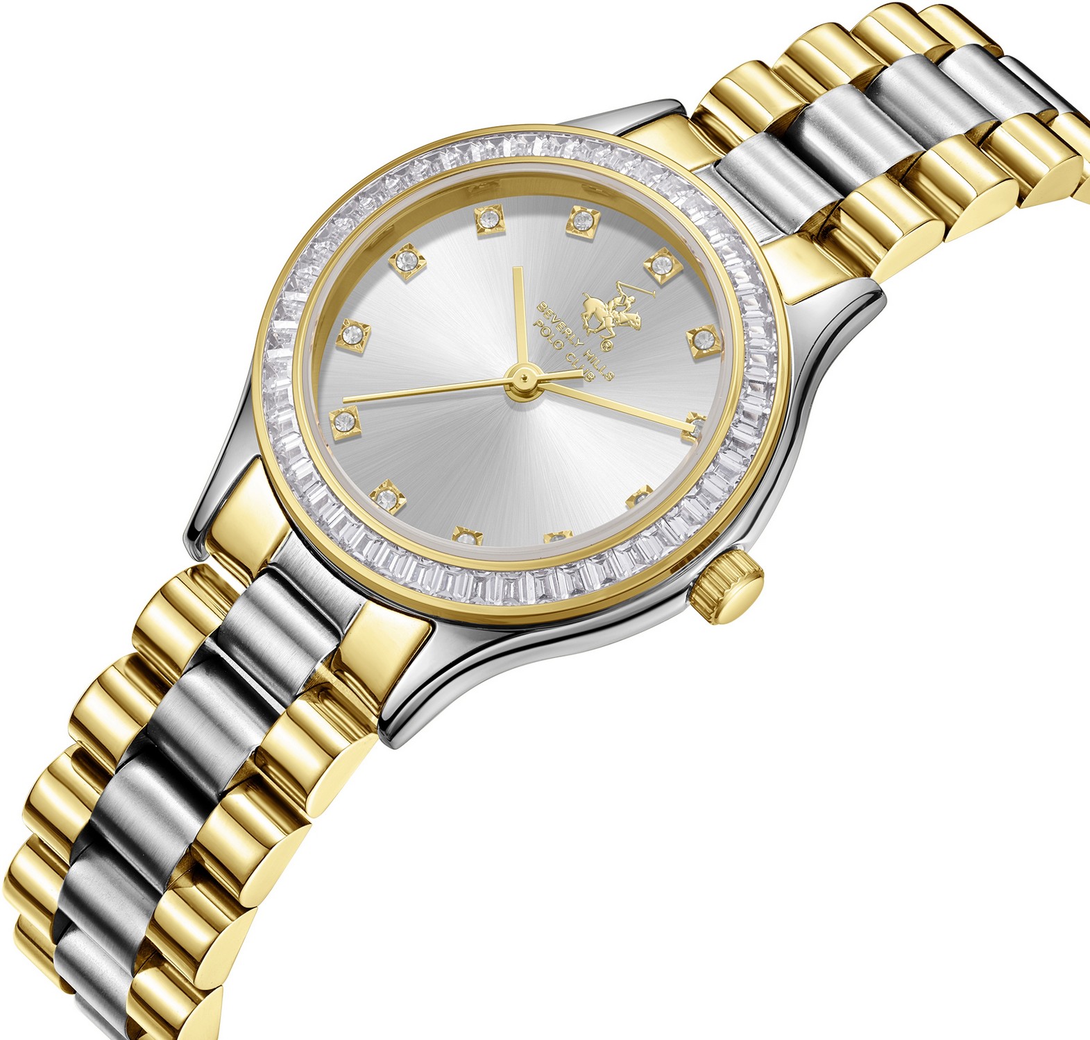 BEVERLY HILLS POLO CLUB  Женские часы, кварцевый механизм, суперметалл с покрытием, 30 мм