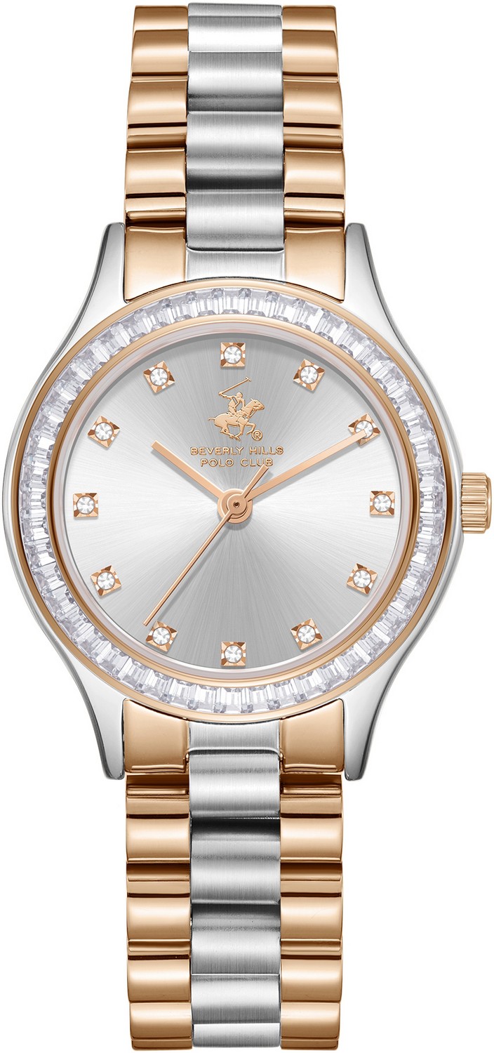 Beverly hills polo club watch rose gold best sale