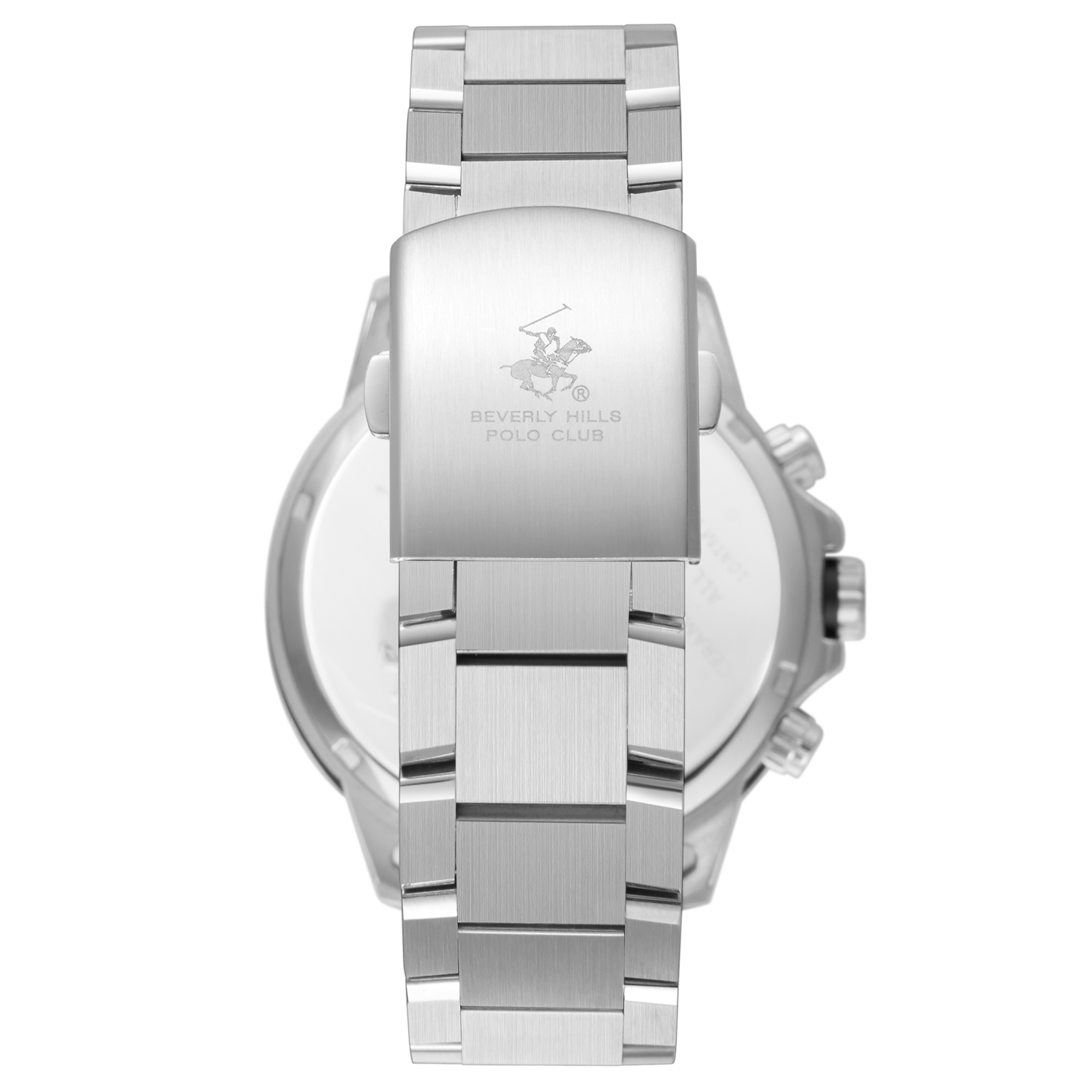 BEVERLY HILLS POLO CLUB  Мужские часы, кварцевый механизм, сталь, 45 мм