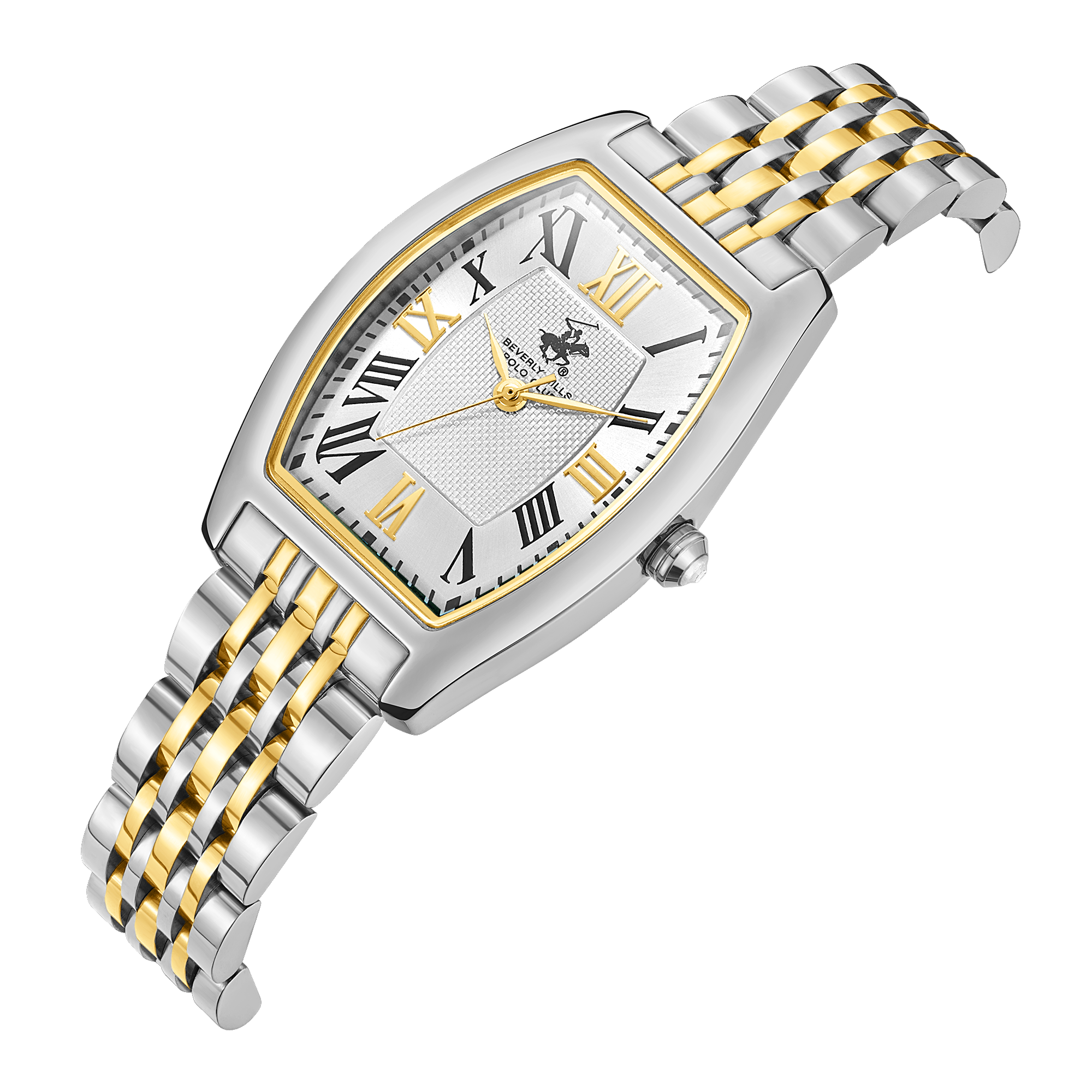 BEVERLY HILLS POLO CLUB  Женские часы, кварцевый механизм, сталь, 26х37,5 мм