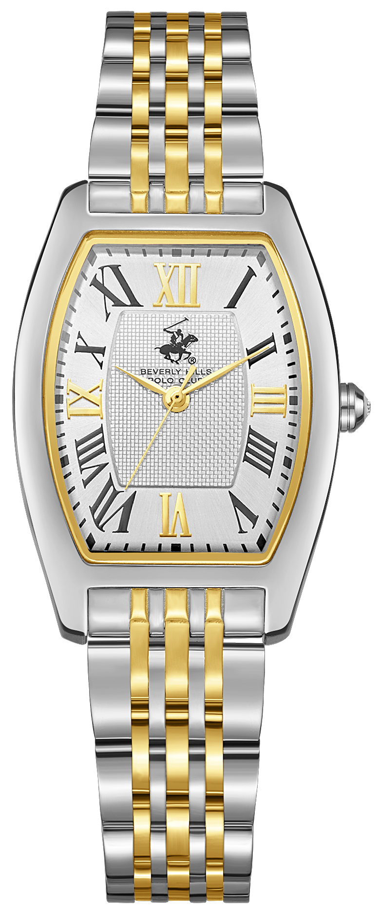 BEVERLY HILLS POLO CLUB  Женские часы, кварцевый механизм, сталь, 26х37,5 мм