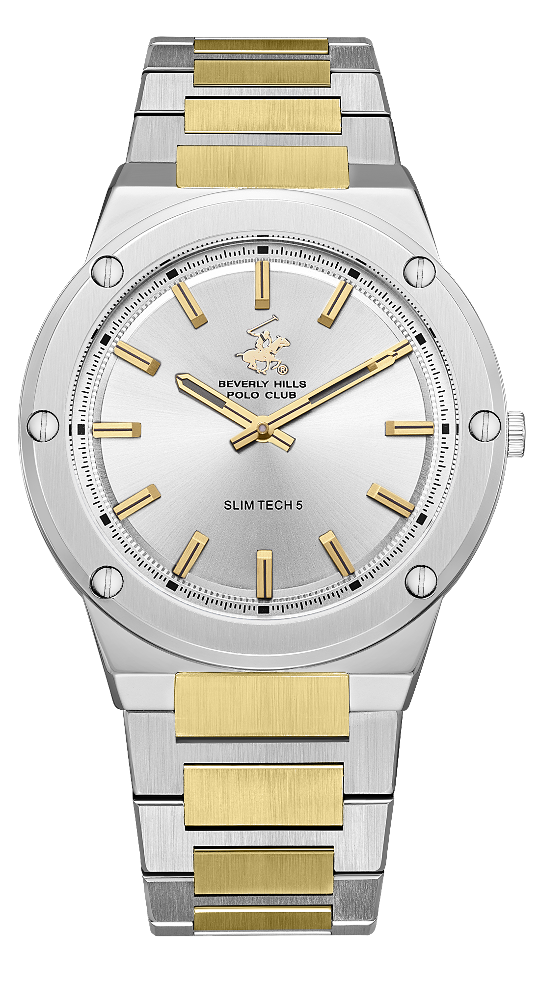 BEVERLY HILLS POLO CLUB  Мужские часы, кварцевый механизм, сталь, 41 мм