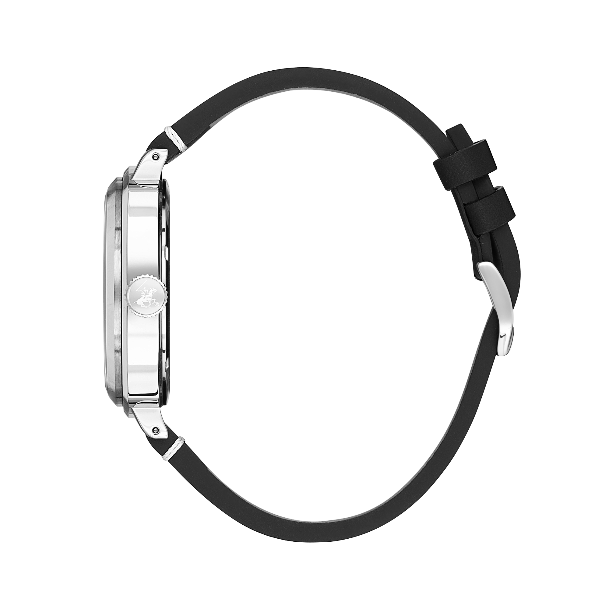 BEVERLY HILLS POLO CLUB  Мужские часы, кварцевый механизм, сталь, 42.5 мм