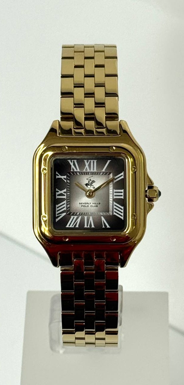 BEVERLY HILLS POLO CLUB   часы, кварцевый механизм, суперметалл с покрытием, 27х35 мм