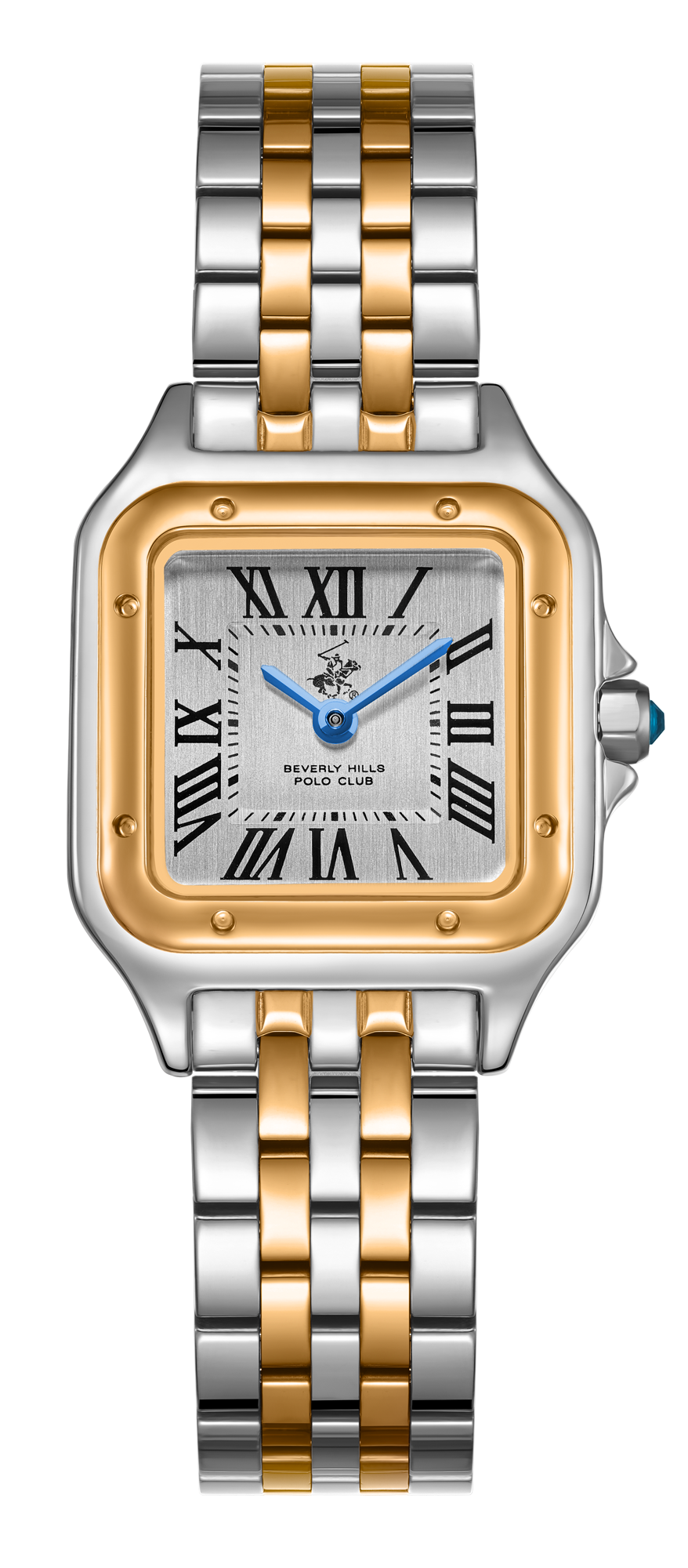 BEVERLY HILLS POLO CLUB   часы, кварцевый механизм, суперметалл с покрытием, 27х35 мм